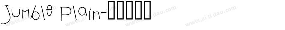 Jumble Plain字体转换